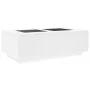 Mesa de centro con LED Infinity blanca 116x69x40 cm de , Mesas de centro - Ref: Foro24-3284056, Precio: 171,40 €, Descuento: %