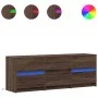 Mueble de TV LED madera ingeniería marrón roble 140x34x50 cm by , TV Furniture - Ref: Foro24-3307925, Price: 121,62 €, Discou...