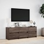 Mueble de TV LED madera ingeniería marrón roble 140x34x50 cm de , Muebles TV - Ref: Foro24-3307925, Precio: 126,76 €, Descuen...