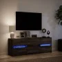 Mueble de TV LED madera ingeniería marrón roble 140x34x50 cm by , TV Furniture - Ref: Foro24-3307925, Price: 121,62 €, Discou...