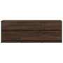 Mueble de TV LED madera ingeniería marrón roble 140x34x50 cm de , Muebles TV - Ref: Foro24-3307925, Precio: 126,76 €, Descuen...