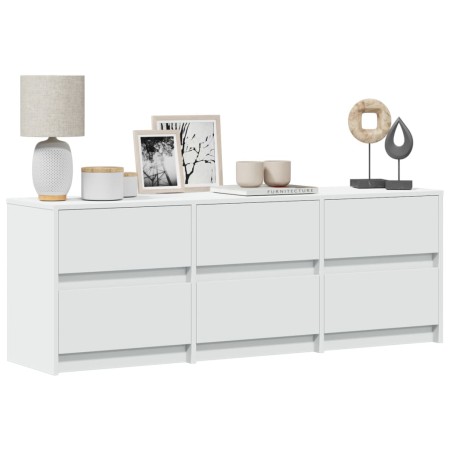 Mueble de TV con LED madera de ingeniería blanco 140x34x50 cm by , TV Furniture - Ref: Foro24-3307919, Price: 150,31 €, Disco...
