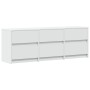 Mueble de TV con LED madera de ingeniería blanco 140x34x50 cm by , TV Furniture - Ref: Foro24-3307919, Price: 150,31 €, Disco...