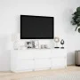 Mueble de TV con LED madera de ingeniería blanco 140x34x50 cm de , Muebles TV - Ref: Foro24-3307919, Precio: 145,96 €, Descue...