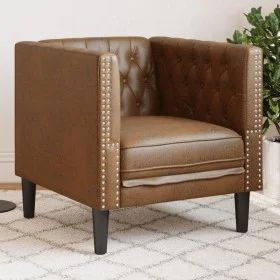 Brauner Sessel aus synthetischem Wildleder von , Sofas - Ref: Foro24-372682, Preis: 175,79 €, Rabatt: %