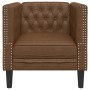 Brauner Sessel aus synthetischem Wildleder von , Sofas - Ref: Foro24-372682, Preis: 177,66 €, Rabatt: %