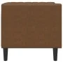 Sillón de piel de ante sintético marrón by , Sofas - Ref: Foro24-372682, Price: 175,76 €, Discount: %