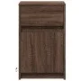 Mesita de noche con luces LED madera de ingeniería roble marrón de , Mesitas de noche - Ref: Foro24-852010, Precio: 49,68 €, ...