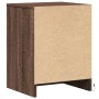 Mesita de noche con luces LED madera de ingeniería roble marrón by , Nightstands - Ref: Foro24-852031, Price: 43,02 €, Discou...