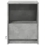 Mesita de noche con luces LED madera ingeniería gris hormigón de , Mesitas de noche - Ref: Foro24-852025, Precio: 39,72 €, De...