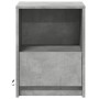 Mesita de noche con luces LED madera ingeniería gris hormigón von , Nachttische - Ref: Foro24-852025, Preis: 40,22 €, Rabatt: %