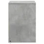 Mesita de noche con luces LED madera ingeniería gris hormigón de , Mesitas de noche - Ref: Foro24-852025, Precio: 39,72 €, De...