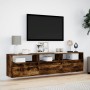Mueble de TV de pared con LED roble ahumado 180x31x45 cm von , TV-Möbel - Ref: Foro24-3307944, Preis: 154,09 €, Rabatt: %