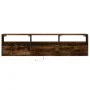 Mueble de TV de pared con LED roble ahumado 180x31x45 cm de , Muebles TV - Ref: Foro24-3307944, Precio: 151,73 €, Descuento: %