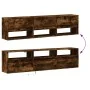 Mueble de TV de pared con LED roble ahumado 180x31x45 cm de , Muebles TV - Ref: Foro24-3307944, Precio: 151,73 €, Descuento: %