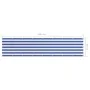 Balkonmarkise aus weißem und blauem Oxford-Stoff, 90 x 400 cm von vidaXL, Sonnenschirme - Ref: Foro24-134917, Preis: 21,01 €,...