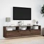 Mueble de TV de pared con LED marrón roble 180x31x45 cm von , TV-Möbel - Ref: Foro24-3307946, Preis: 127,36 €, Rabatt: %