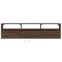 Mueble de TV de pared con LED marrón roble 180x31x45 cm von , TV-Möbel - Ref: Foro24-3307946, Preis: 127,36 €, Rabatt: %