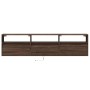 Mueble de TV de pared con LED marrón roble 180x31x45 cm by , TV Furniture - Ref: Foro24-3307946, Price: 128,91 €, Discount: %
