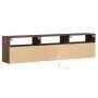 Mueble de TV de pared con LED marrón roble 180x31x45 cm von , TV-Möbel - Ref: Foro24-3307946, Preis: 127,36 €, Rabatt: %