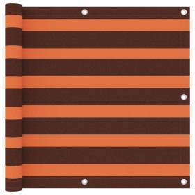 Balkonmarkise aus orangefarbenem und braunem Oxford-Stoff, 90x400 cm. von vidaXL, Sonnenschirme - Ref: Foro24-134929, Preis: ...