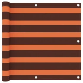 Balkonmarkise aus orangefarbenem und braunem Oxford-Stoff, 90x400 cm. von vidaXL, Sonnenschirme - Ref: Foro24-134929, Preis: ...