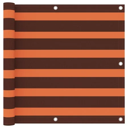 Balkonmarkise aus orangefarbenem und braunem Oxford-Stoff, 90x400 cm. von vidaXL, Sonnenschirme - Ref: Foro24-134929, Preis: ...