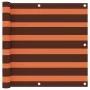 Balkonmarkise aus orangefarbenem und braunem Oxford-Stoff, 90x400 cm. von vidaXL, Sonnenschirme - Ref: Foro24-134929, Preis: ...
