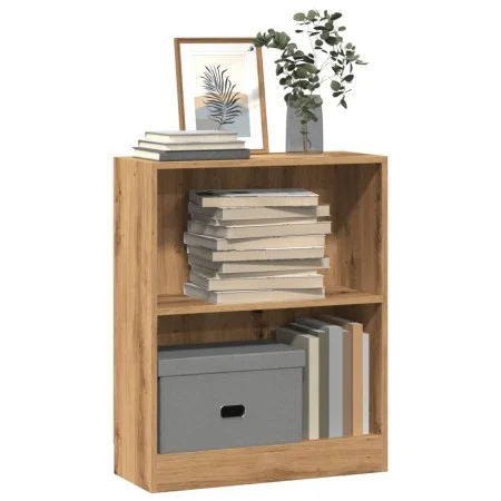 Estantería de madera de ingeniería roble artesano 60x24x76 cm by , Bookcases and shelves - Ref: Foro24-855905, Price: 44,90 €...