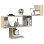 Estante de pared madera ingeniería roble Sonoma 100x15x70 cm by , Shelves and shelves - Ref: Foro24-853193, Price: 40,29 €, D...