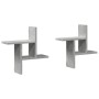 Estantes pared 2 uds madera ingeniería gris hormigón 38x12x38cm by , Shelves and shelves - Ref: Foro24-853248, Price: 21,44 €...