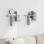 Estantes pared 2 uds madera ingeniería gris hormigón 38x12x38cm by , Shelves and shelves - Ref: Foro24-853248, Price: 21,44 €...