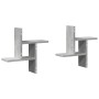 Wandregale 2 Stück aus grauem Beton-Ingenieurholz 38x12x38cm. von , Regale und Regale - Ref: Foro24-853248, Preis: 21,44 €, R...
