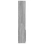 Hoher Schrank aus Sonoma-Eiche in Grau aus Ingenieurholz, 63x33x180 cm. von , Bücherregale und Regale - Ref: Foro24-3309605, ...