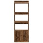Aparador alto madera ingeniería madera envejecida 63x33x180 cm by , Bookcases and shelves - Ref: Foro24-3309607, Price: 91,55...