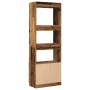 Aparador alto madera ingeniería madera envejecida 63x33x180 cm by , Bookcases and shelves - Ref: Foro24-3309607, Price: 91,55...
