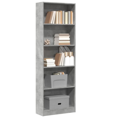 Estantería de madera de ingeniería gris hormigón 60x24x176 cm by , Bookcases and shelves - Ref: Foro24-857824, Price: 63,72 €...