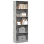Regal aus grauem Beton-Holzwerkstoff 60x24x176 cm von , Bücherregale und Regale - Ref: Foro24-857824, Preis: 63,72 €, Rabatt: %