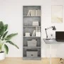 Regal aus grauem Beton-Holzwerkstoff 60x24x176 cm von , Bücherregale und Regale - Ref: Foro24-857824, Preis: 66,72 €, Rabatt: %