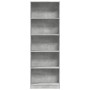 Estantería de madera de ingeniería gris hormigón 60x24x176 cm by , Bookcases and shelves - Ref: Foro24-857824, Price: 63,72 €...