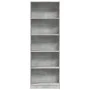 Regal aus grauem Beton-Holzwerkstoff 60x24x176 cm von , Bücherregale und Regale - Ref: Foro24-857824, Preis: 66,72 €, Rabatt: %