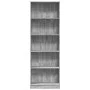 Ingenieurholzregal in Sonoma-Grau 60x24x176 cm von , Bücherregale und Regale - Ref: Foro24-857826, Preis: 72,24 €, Rabatt: %