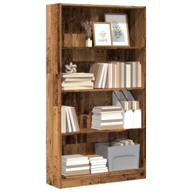 Estantería madera de ingeniería color envejecido 80x24x143 cm by , Bookcases and shelves - Ref: Foro24-857851, Price: 66,88 €...