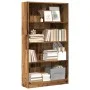 Estantería madera de ingeniería color envejecido 80x24x143 cm de , Librerías y estanterías - Ref: Foro24-857851, Precio: 65,9...