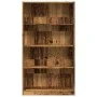Estantería madera de ingeniería color envejecido 80x24x143 cm de , Librerías y estanterías - Ref: Foro24-857851, Precio: 65,9...