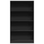 Estantería de madera de ingeniería negra 80x24x143 cm by , Bookcases and shelves - Ref: Foro24-857845, Price: 60,98 €, Discou...