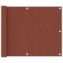 Toldo para balcón de tela oxford terracota 75x300 cm de vidaXL, Sombrillas - Ref: Foro24-134972, Precio: 16,35 €, Descuento: %