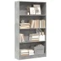 Regal aus grauem Beton-Holzwerkstoff 80x24x143 cm von , Bücherregale und Regale - Ref: Foro24-857847, Preis: 57,70 €, Rabatt: %