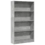 Regal aus grauem Beton-Holzwerkstoff 80x24x143 cm von , Bücherregale und Regale - Ref: Foro24-857847, Preis: 57,70 €, Rabatt: %
