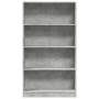 Estantería de madera de ingeniería gris hormigón 80x24x143 cm de , Librerías y estanterías - Ref: Foro24-857847, Precio: 57,6...